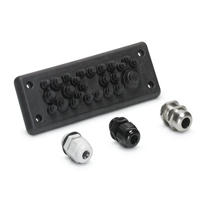 Cable entry system and cable glands