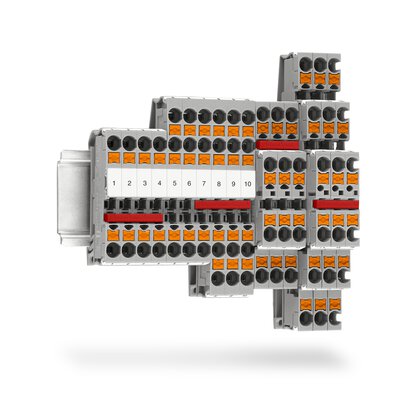 Feed-through terminal blocks, multi-conductor terminal blocks, and multi-level terminal blocks Feed-through terminal blocks, multi-conductor terminal blocks, and multi-level terminal blocks