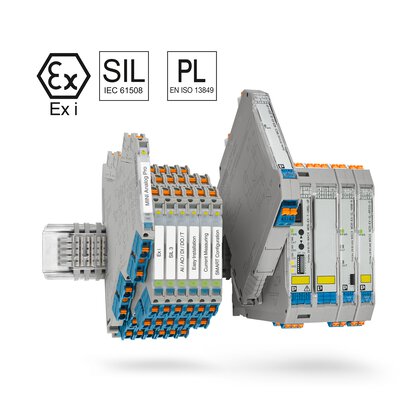 Signal conditioners and measuring transducers for explosion protection